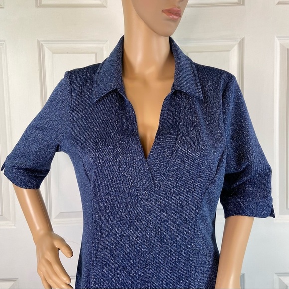 White House Black Market Denim Vintage Dress - Picture 5 of 16